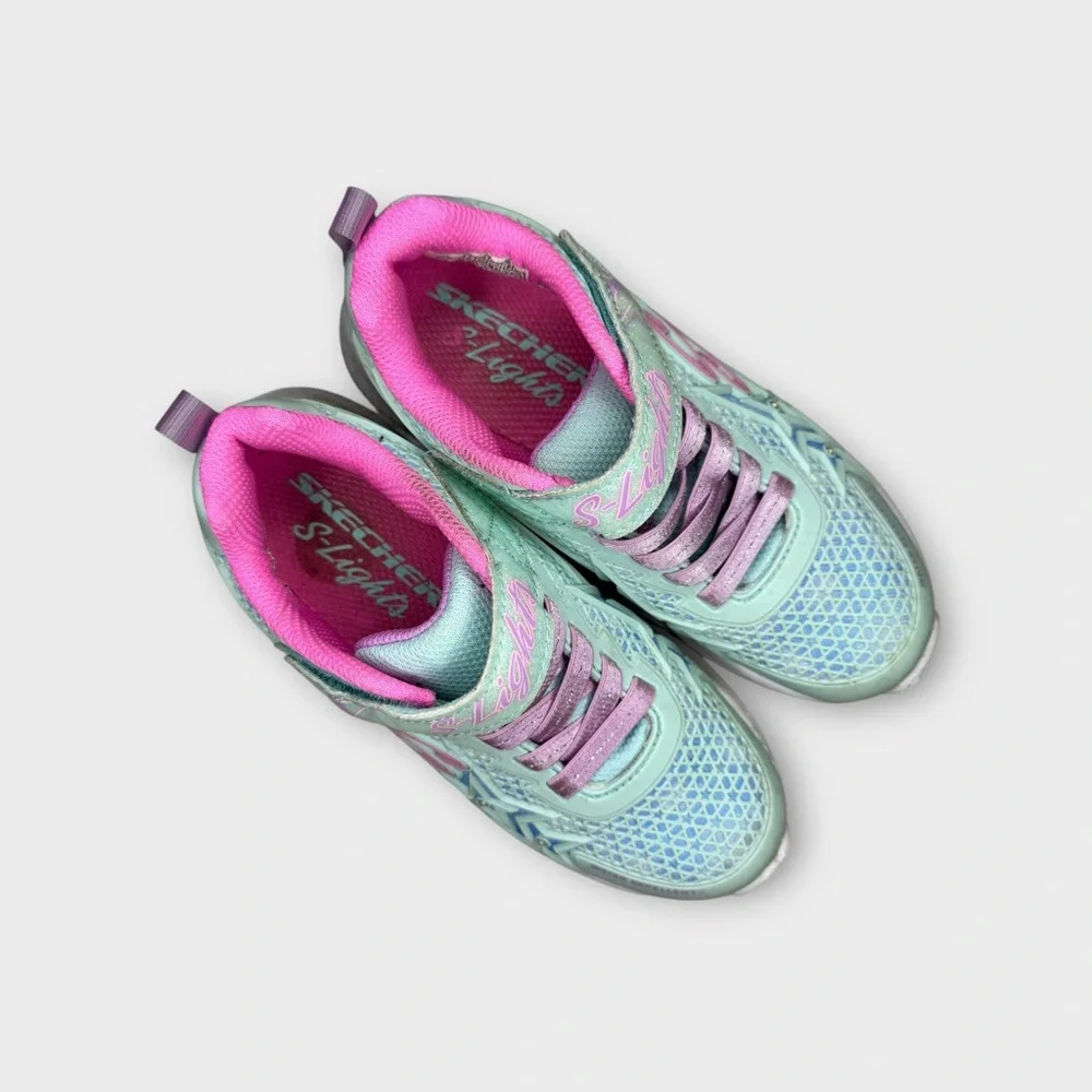 Skechers Wishful Star Jumpster Blue & Pink Sneakers - Picture 2 of 7